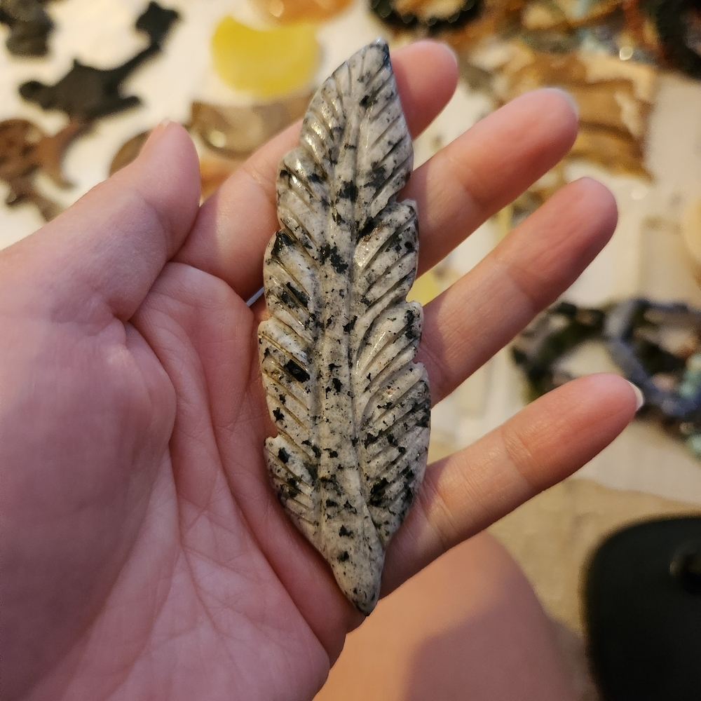 Dalmation Jasper Feather